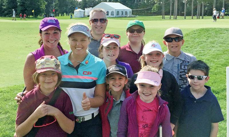 Eight Morrisburg Juniors meet LPGA golfers