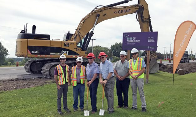 Long Sault roundabouts’ ground-breaking ceremony