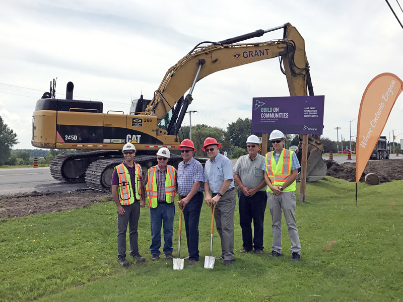 Long Sault roundabouts’ ground-breaking ceremony