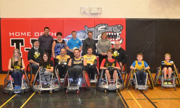 Russell High School students experience wheelchair rugby