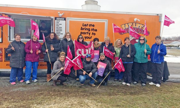 WDMH CUPE union workers rally for rights