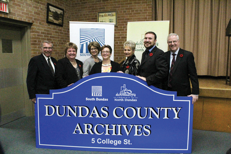 Dundas County Archives dedication