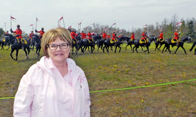 Thresher power! Musical Ride musters $6,500 for cancer campaign