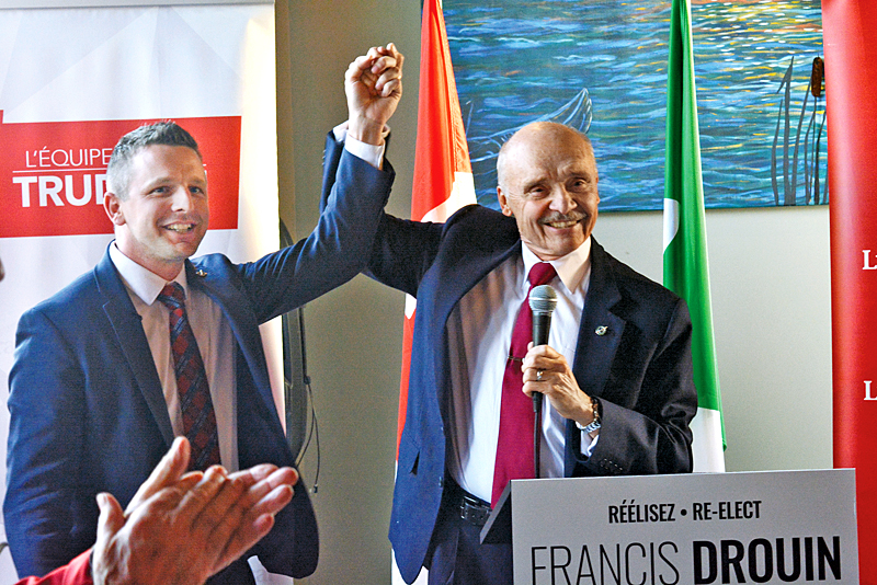 Francis Drouin strives for re-election