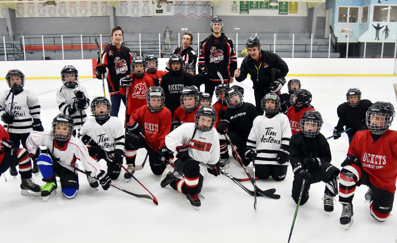 Hawks give back to minor hockey roots