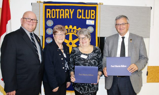 Cotnam and Foster receive Rotary recognition