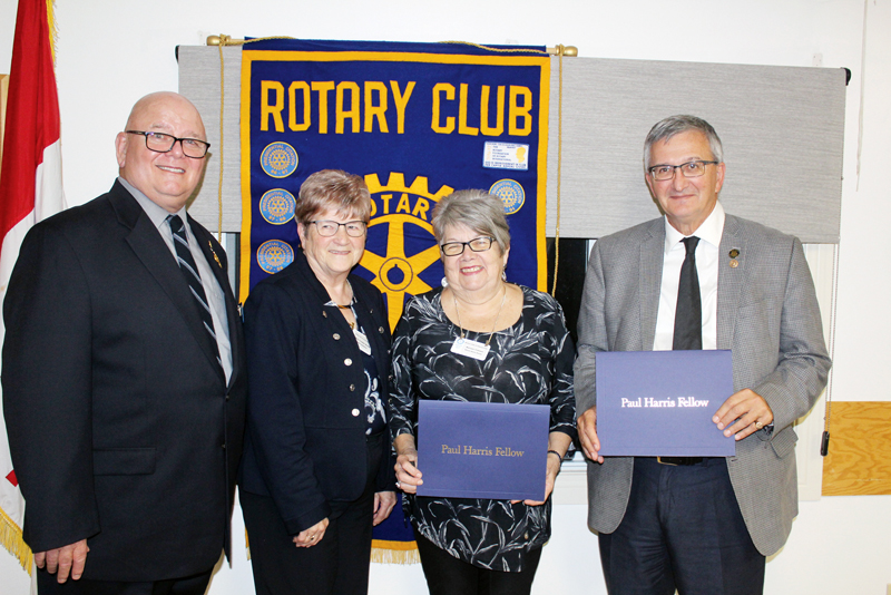 Cotnam and Foster receive Rotary recognition