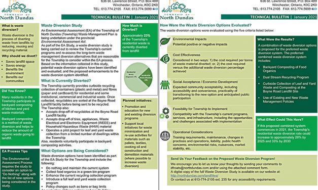 Environmental assessment for North Dundas landfill site