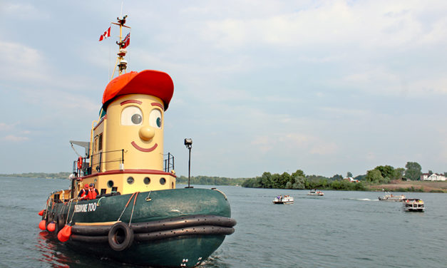 Theodore Too docks in Cornwall harbour
