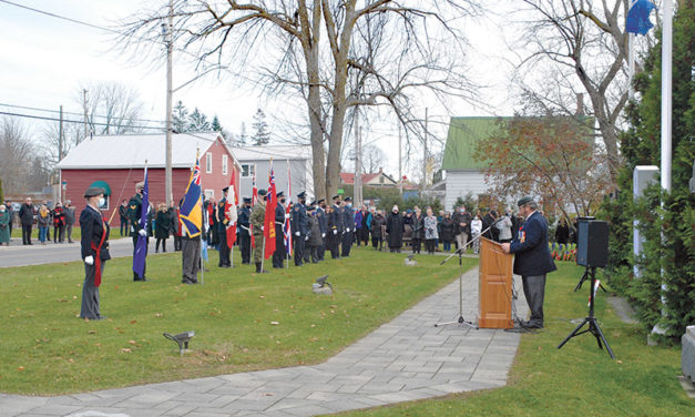 Chesterville Legion holds Remembrance Day ceremony