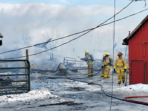 Six Generations of Memories up in flames: Barn destroyed by fire