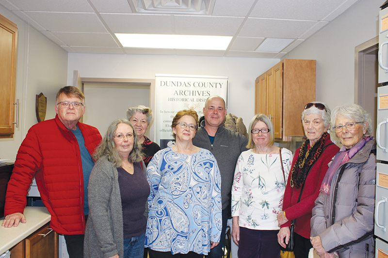 Chesterville & District Historical Society visits the Dundas County Archives